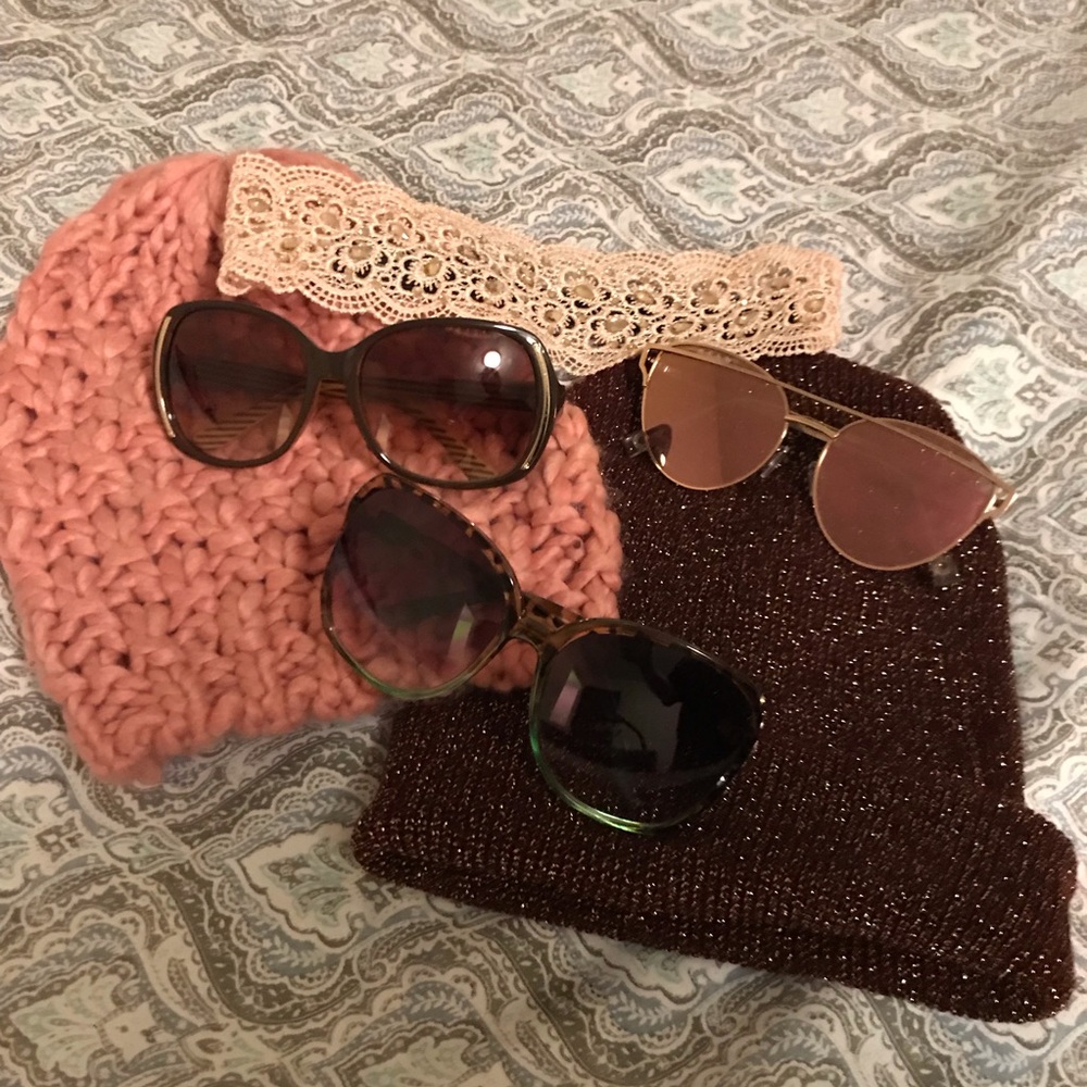 Beanies, Sunglasses, and headband